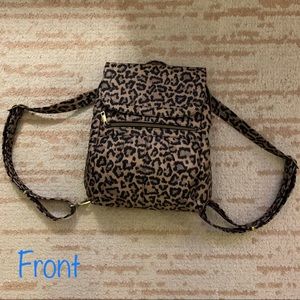 Travelon Anti-Theft Slim Backpack in Leopard